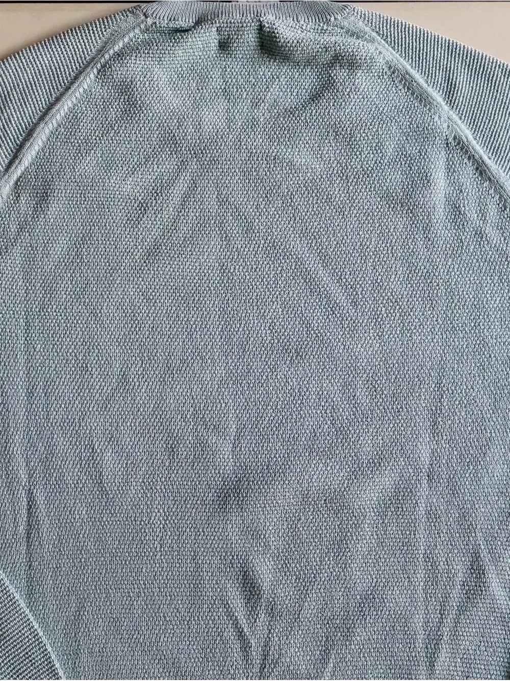 J. Crew Men’s Sage Green Crewneck Knit Sweater. M. NWT with defect.